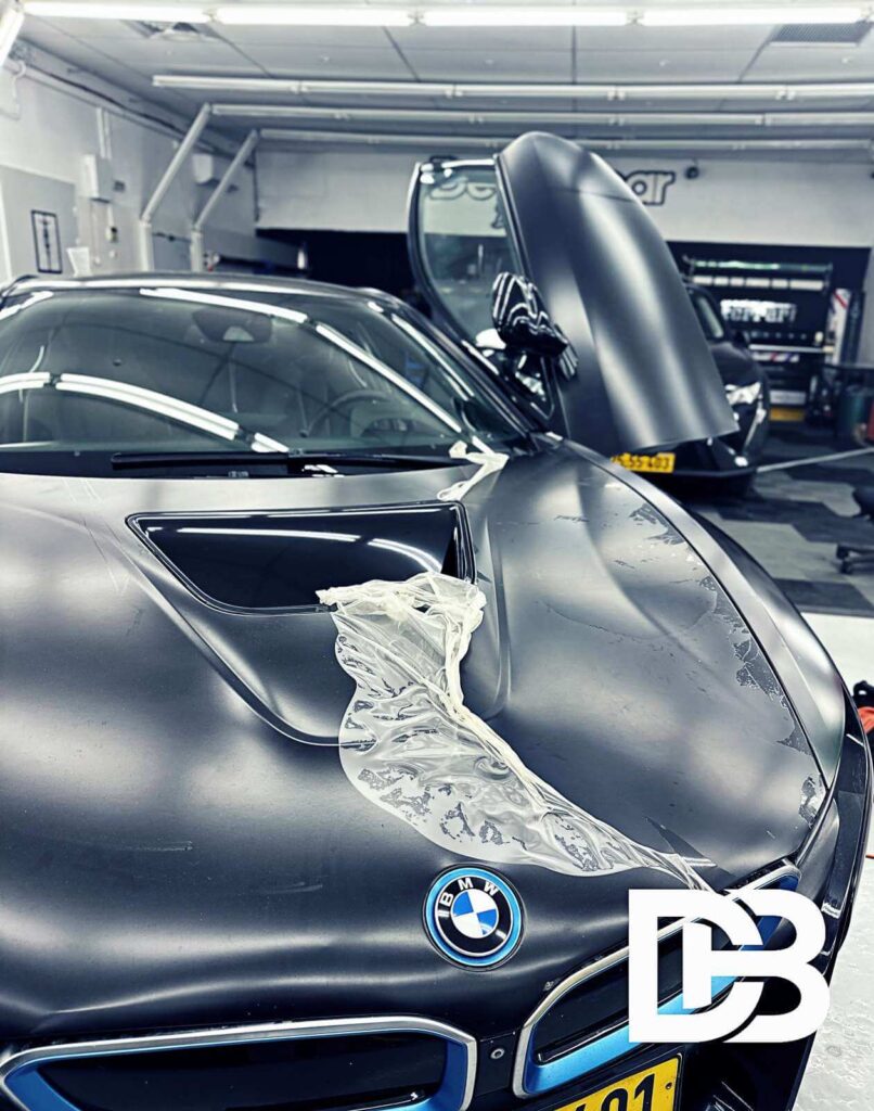 פרויקט BMW i8 תיקון PDR כולל הורדת ציפוי PPF ישן פרויקט BMW i8 תיקון PDR כולל הורדת ציפוי PPF ישן